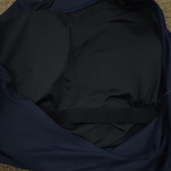 NEW Baleaf One Shoulder One Piece Swimsuit 38 (LG) Navy Blue Bathing Suit UPF50+ - Picture 3 of 5